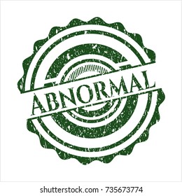Green Abnormal distressed rubber grunge stamp