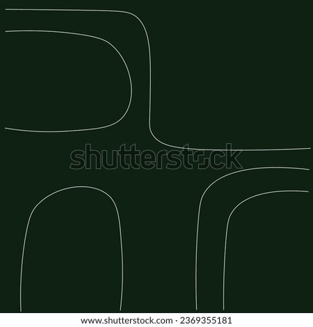 Green abstarct background lines drawing, vector illustration