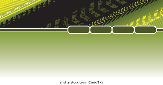 green abstract arrow background