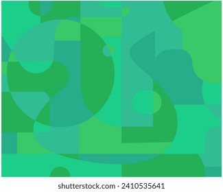 Diseño de fondo geométrico de arte abstracto verde