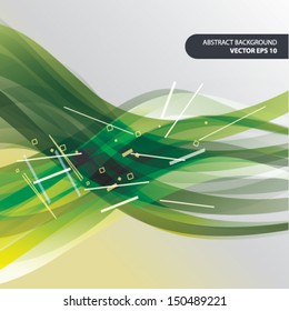 Green abstract background 