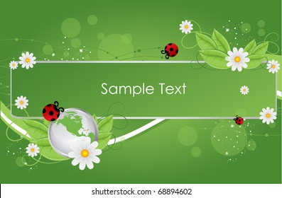 Green abstract background