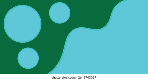 green abstract background for banner, poster, and cover