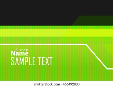 Green abstract background for business card or banner
