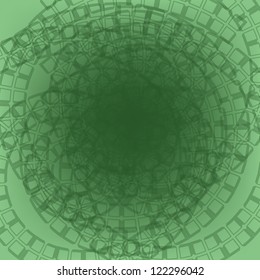 Green abstract background with circles