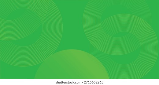 Green Abstract Background with Circular Lines and Gradient Shapes. suitable as a backdrop for a variety of purposes including presentations, websites and creative projects.