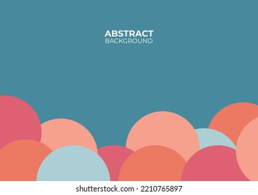 green abstract background with colorful circle