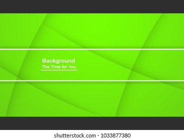 Green abstract background with copy space for text. Modern template design for cover, web banner, screen and magazine.