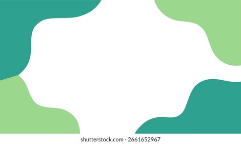 green abstract background with curve pattern	
