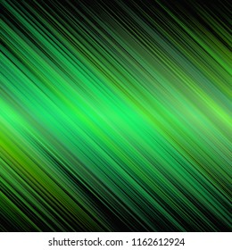 Green abstract background design with shiny angular stripes