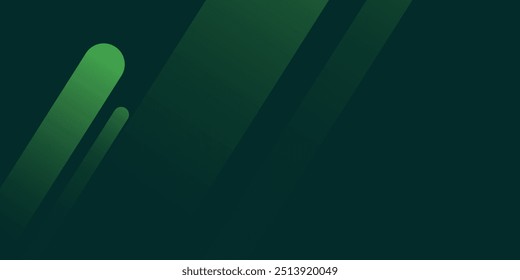 Green abstract background. Diagonal geometric element design. Dynamic shapes composition. Suit for banner, brochure, poster, flyer, cover, website, corporate, business. Vector illustration