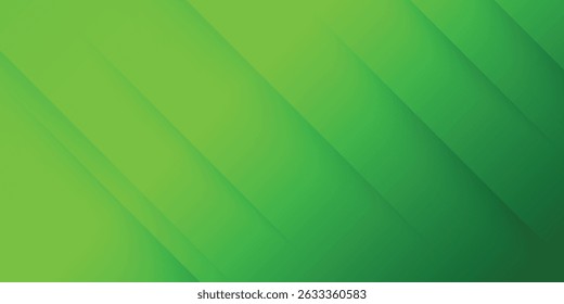 green abstract background with diagonal layered shapes and smooth gradient, perfect for eco, tech, or modern design concepts.