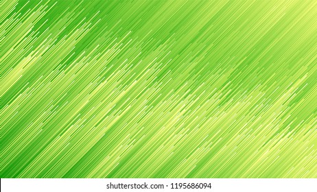 Green abstract background with diagonal lines. Vector illustration