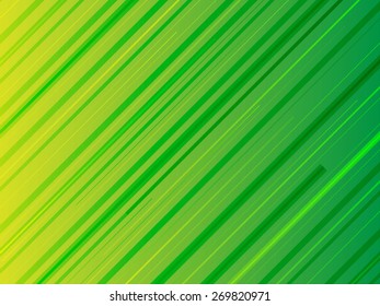 Green abstract background with diagonal lines