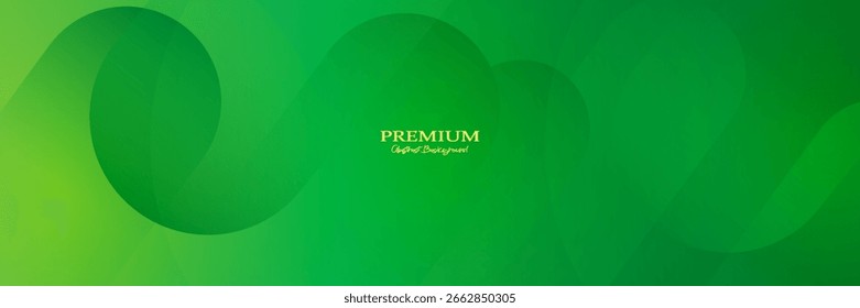 Fondo abstracto verde con Elementos de forma redonda diagonal. Geométrica minimalista. Diseño moderno. Adecuado para portadas, Anuncios, folletos, cabeceras, presentaciones, Sitios web, empresas. Vector