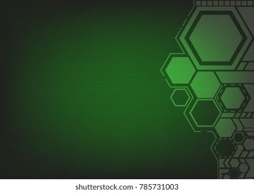 Green abstract background and digital concept. EPS10 Vector. Use for banner, leaflet, wallpaper, website, template, poster, brochure and other design. 