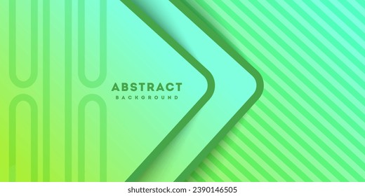 Green abstract background. Dynamic shapes composition with space for text. Business vector illustration hi-tech. Luxury background graphics.  Minimal geometric background.