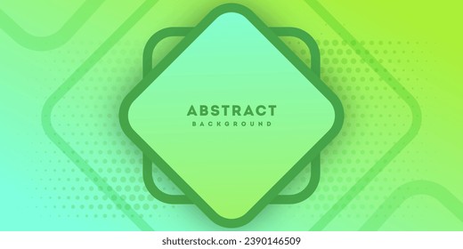 Green abstract background. Dynamic shapes composition. Business vector illustration hi-tech. Luxury background graphics. 