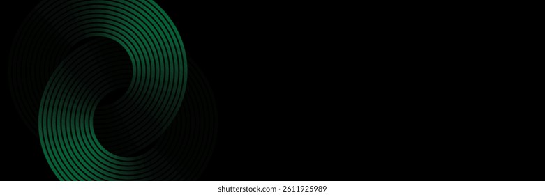green abstract background. Dynamic shapes composition.