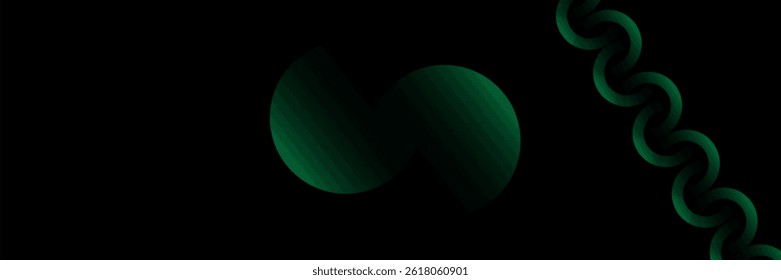 fundo abstrato verde. Composição de formas dinâmicas.