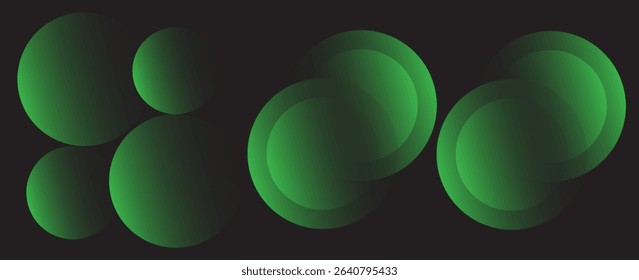green abstract background. Dynamic shapes composition. vectors