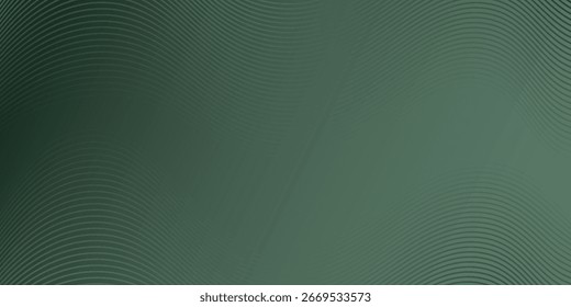 Fondo abstracto verde con líneas onduladas elegantes. Ilustración de diseño de Premium para Plantillas de portada de boda, Anuncios, carteles y tarjetas de invitación. Vector VOL. 4