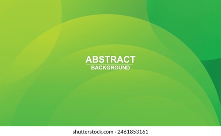 Green abstract background with fluid shapes, minimal geometric background, circle elements with fluid gradient shapes, green background