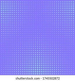 Green abstract background with four points stars on blue color background. Halftone texture. Pop art style. Can be used for landing pages, posters, brochures, flyers, ads, banners, promotions.