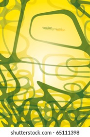 Green abstract background fusion
