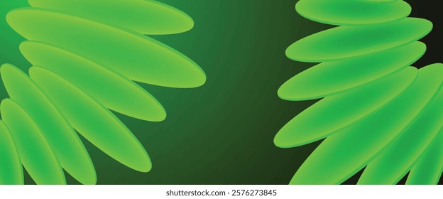 Green abstract background. Futuristic, innovation and green technology concept. Template, presentation and cover design.