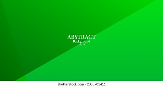 Green abstract background with geometric shapes gradient color for presentation design. Suit for business, corporate, institution, conference, party, festive, seminar, and talks.