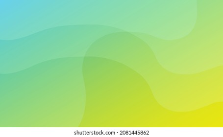 Fondo abstracto verde con degradado de formas geométricas.  Diseño moderno y futurista para portada y afiche. Vector Eps10