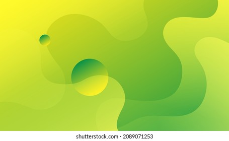 Green abstract background with geometric shapes gradient. Modern design geometric background. Landing page template. Vector illustration