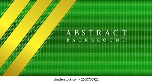 Green abstract background with geometric shapes gradient color for presentation design. modern style