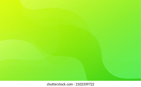 Green abstract background with geometric shapes gradient. Creative colorful wallpaper. Trendy gradient poster. Vector illustration