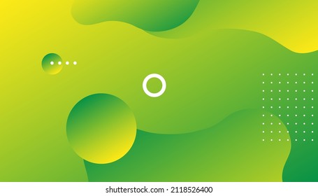 Green abstract background with geometric shapes gradient. ideal for banner, web, header, cover, billboard, brochure, social media, landing page