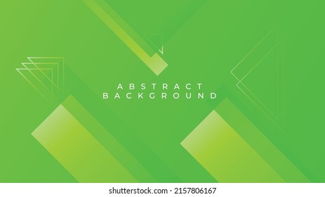Green abstract background geometric shapes. Vector illustration