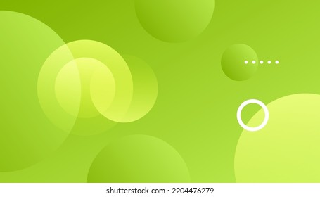 Green abstract background with geometric shapes gradient. Circle Creative Wallpaper. Minimal fluid background for posters, placards, brochures, banners, web pages, headers, cover