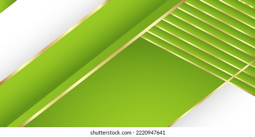 Green abstract background with geometric shapes gradient color for presentation design. Suit for business, corporate, institution, conference, party, festive, seminar, and talks.