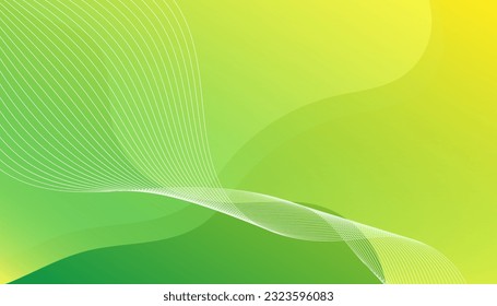 Green abstract background with geometric shapes gradient color for presentation design