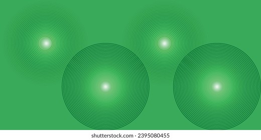 Green abstract background with geometric shapes gradient color for presentation design.