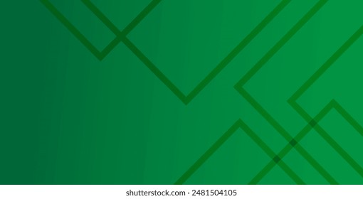 Green abstract background with geometric shapes gradient color for presentation design. Suit for business, corporate, institution, conference, party, festive, seminar, and talks.