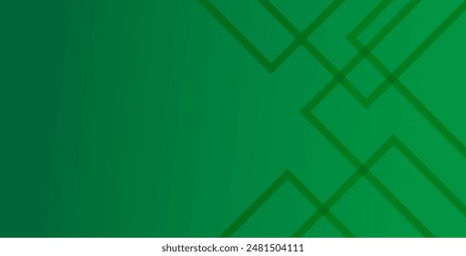 Green abstract background with geometric shapes gradient color for presentation design. Suit for business, corporate, institution, conference, party, festive, seminar, and talks.