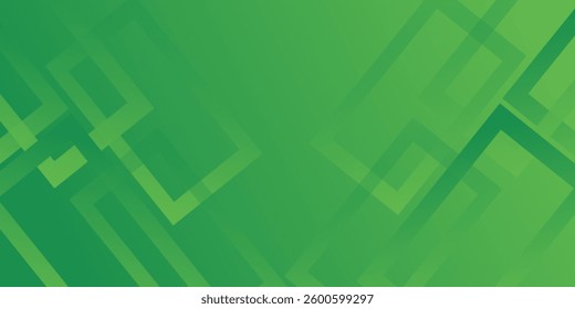 Green abstract background with geometric shapes gradient color for presentation design. Suit for business, corporate, institution, conference, party, festive, seminar, and talks.