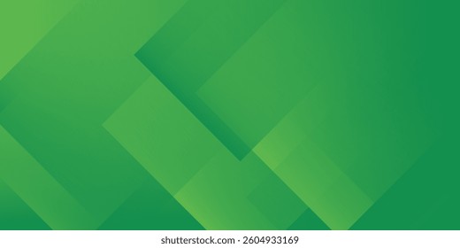 Green abstract background with geometric shapes gradient color for presentation design. Suit for business, corporate, institution, conference, party, festive, seminar, and talks.