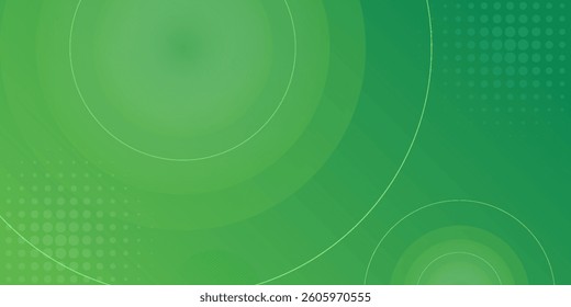 Green abstract background with geometric shapes gradient color for presentation design. Suit for business, corporate, institution, conference, party