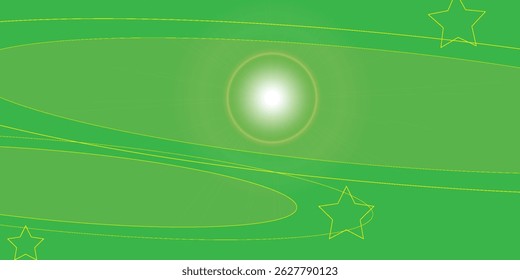 Green abstract background with geometric shapes gradient color for presentation design. Suit for business, corporate, institution, conference, party, festive, seminar, and talks