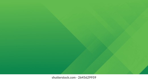 Green abstract background with geometric shapes gradient color for presentation design. Suit for business, corporate, institution, conference, party, festive, seminar, and talks.