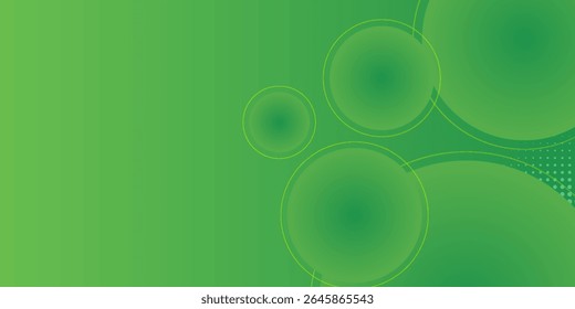 Green abstract background with geometric shapes gradient color for presentation design. Suit for business, corporate, institution, conference, party, festive, seminar, and talks.