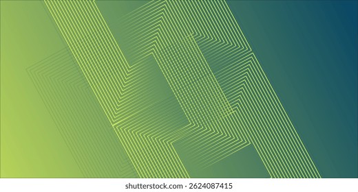 green abstract background with glowing circles. Swirl circular lines pattern. Geometric spiral. Twirl element. Modern graphic design. Futuristic technology concept.